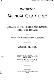 Tapa de Mathews' Medical Quarterly