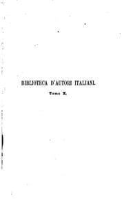 Tapa de Biblioteca d'autori italiani ...