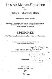 Tapa de Elmo's Model Speaker for Platform, School and Home, Arranged on an Entirely New Plan: Providing ...
