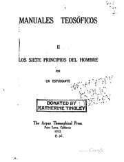 Tapa de Manuales teosóficos