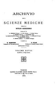 Tapa de Archivio per le scienze mediche