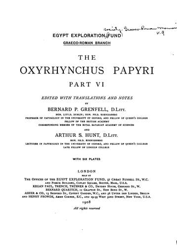 Tapa de Graeco-Roman Memoirs