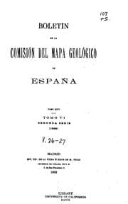 Tapa de Boletin / Spain. Instituteo Geologico y Minero
