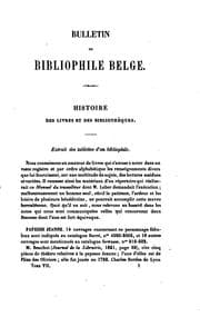 Tapa de Bulletin du bibliographie belge
