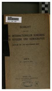 Tapa de Internationalen kongress fuer hygiene und demographie