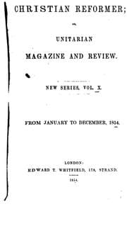 Tapa de The Christian Reformer, Or, Unitarian Magazine and Review