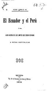 Tapa de El Ecuador y el Perú: Ó sea algo acerca de los limites que deben separar a ...