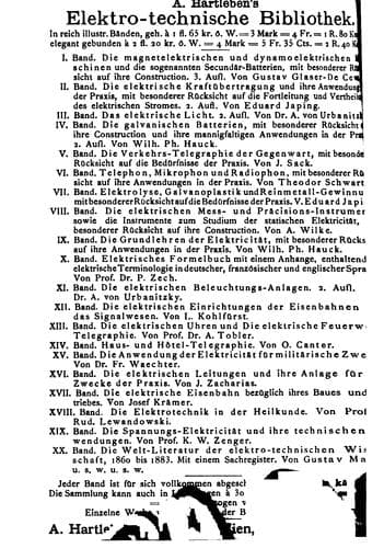 Tapa de Elektrotechnische Bibliothek
