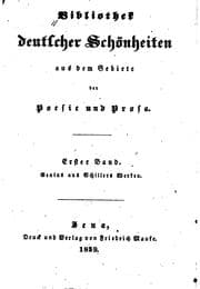 Tapa de Bibliothek deutscher Schönheiten aus dem Gebiete der Poesie und Prosa