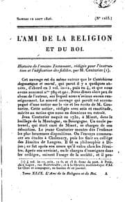 Tapa de L'Ami de la religion