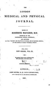 Tapa de The London Medical and Physical Journal