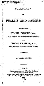 Tapa de A collection of Psalms and hymns, publ. by J. and C. Wesley