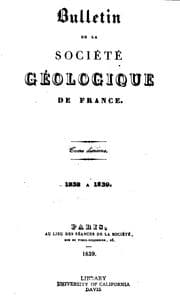Tapa de Bulletin / Societe geologique de France