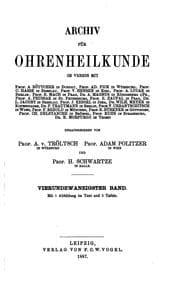 Tapa de Archiv für Ohrenheilkunde