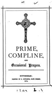 Tapa de Prime, compline, and occasional prayers