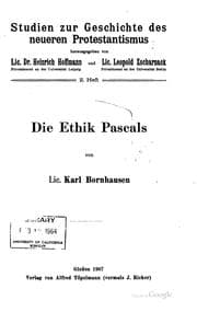 Tapa de Studien zur Geschichte des neueren Protestantismus