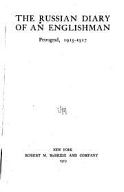 Tapa de The Russian Diary of an Englishman, Petrograd, 1915-1917: Petrograd, 1915-1917