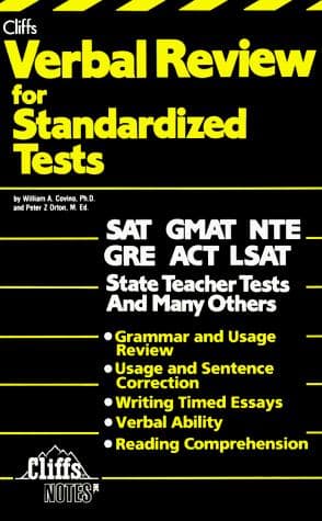 Tapa de Cliffs verbal review for standardized tests