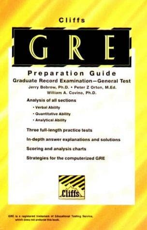 Tapa de Graduate Record Examination general test