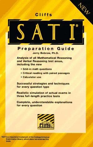 Tapa de Cliffs SAT I reasoning test