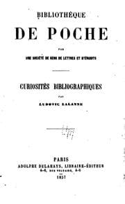 Tapa de Bibliothèque de poche par une société de gens de lettres et d'érudits ...