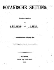Tapa de Botanische Zeitung