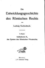 Tapa de Die Entwicklungsgeschichte des römischen Rechts