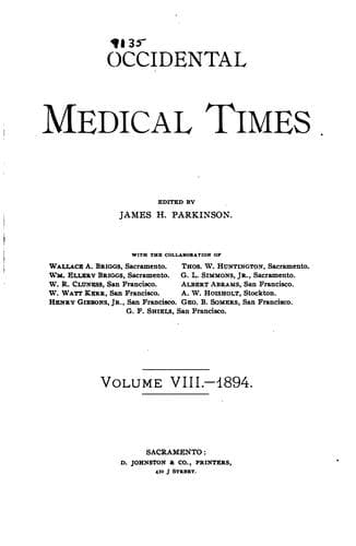 Tapa de Occidental Medical Times