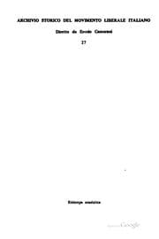 Tapa de Archivio storico del movimento liberale italiano