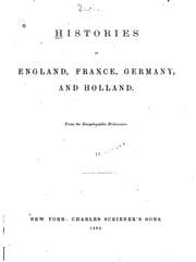 Tapa de Histories of England, France, Germany, and Holland from the Encyclopaedia ...
