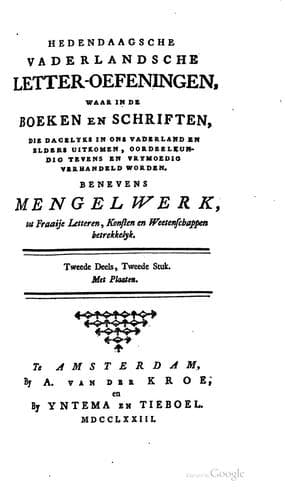 Tapa de Vaderlandsche letter-oefeningen