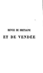 Tapa de Revue de Bretagne et de Vendée