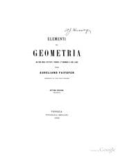 Tapa de Elementi di geometria ad uso degl' instituti tecnici (1â °biennio) e dei licei