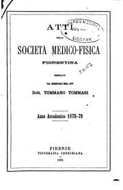 Tapa de Atti della Società medica-fisica Fiorentina