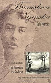 Tapa de Bronislava Nijinska--early memoirs
