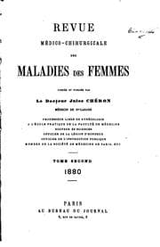 Tapa de Revue médico-chirurgicale des maladies des femmes