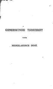 Tapa de Geneeskundig tijdschrift voor Nederlandsch-Indie