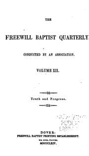 Tapa de The Freewill Baptist Quarterly