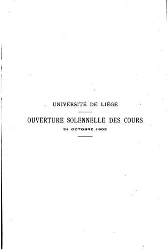 Tapa de Ouverture solennelle des cours