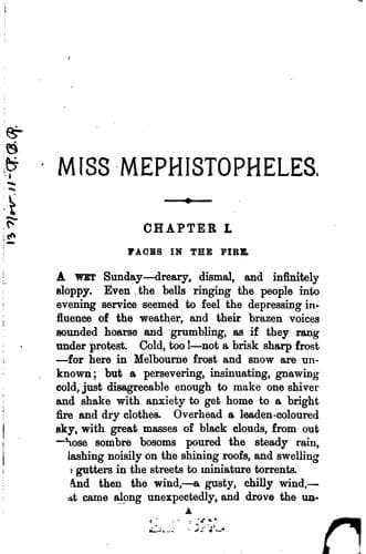 Tapa de Miss Mephistopheles