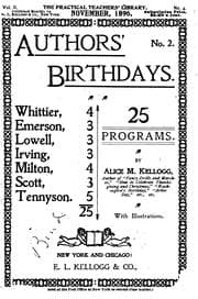 Tapa de Twenty-five Programs for Celebrating Authors' Birthdays ...