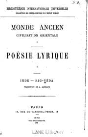 Tapa de Poésie lyrique: Égypte, chants, hymnes et invocations