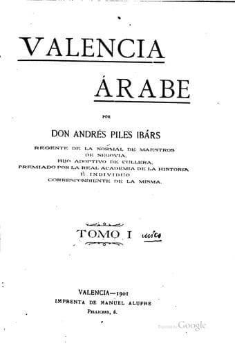 Tapa de Valencia árabe