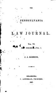 Tapa de Pennsylvania Law Journal