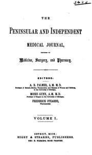 Tapa de The Peninsular and Independent Medical Journal, Devoted to Medicine, Surgery, and Pharmacy ... V ...