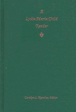 Tapa de A Lydia Maria Child reader