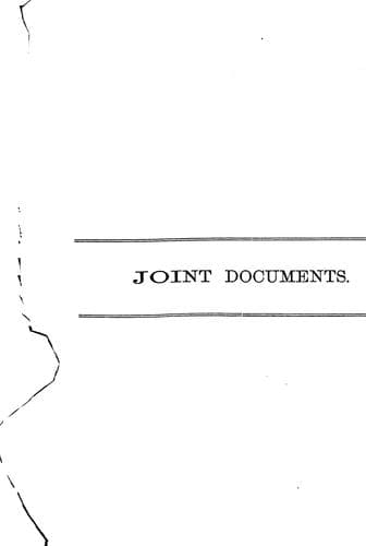 Tapa de Joint Documents ... for the Year ...