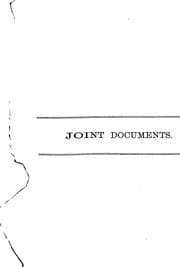 Tapa de Joint Documents ... for the Year ...
