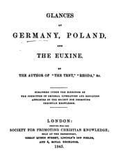 Tapa de Glances at Germany, Poland, and the Euxine, by the author of 'The tent', &c