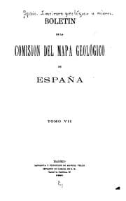 Tapa de Boletín geológico y minero